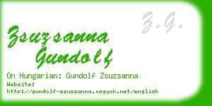 zsuzsanna gundolf business card